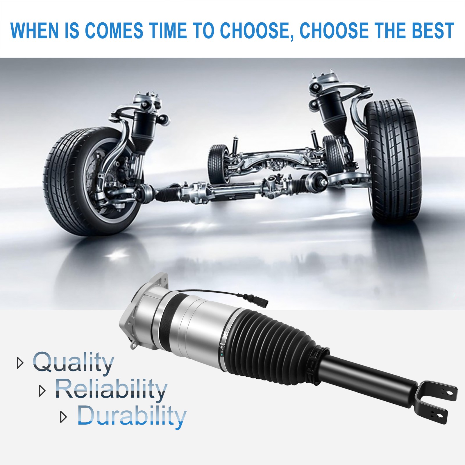 1Pcs Rear Air Suspension Strut Shocks For VW Phaeton, Bentley Continental GT GTC