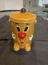 Vintage Dusty Bin Money Box R Moss LTD 1026 Ceramic 5.5 Inches with stopper 