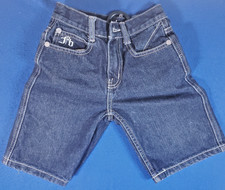FUBU Youth Kids Boys Size 6 Denim Shorts Embroided