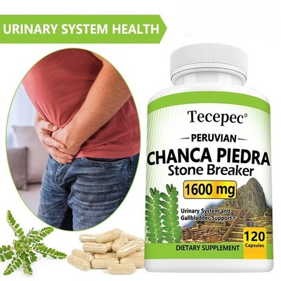 Chacha Piedra Capsules 1600 Mg Phyllanthus Niruri, Stone Crusher 30/60/120 Caps