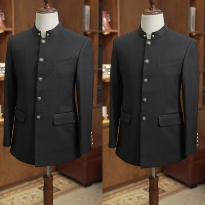 Hosting Men's Suit Black Formal Birthday Wedding Jacket Coat Offical 2Pcs Groom