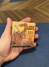 Vintage 1930s Tom Mix 16mm Movie Keystone Mfg Toy Projector Film Reel