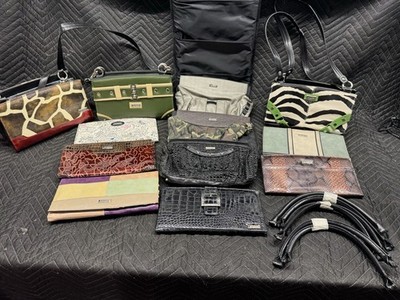 MICHE BAG LOT 3  Black  base bag Purse 12 shells 4 straps W Hanging Organizer