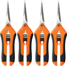 4 Snips Gardening Shears Set Tool Steel Scissors Garden Pruning Plants Pruners