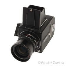 Hasselblad 500c/m 500cm Black Camera 60mm T F3.5 Lens A12 WLF EXC