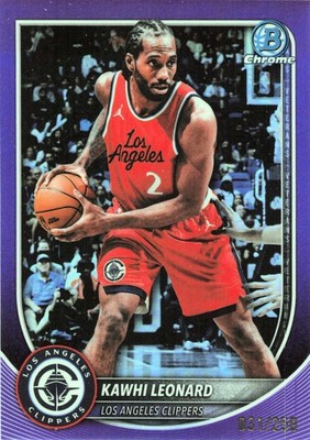2025-26 Bowman Chrome Kawhi Leonard Variation BCV-118 Purple 031