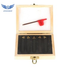 5Pcs 3/8" Lathe Indexable Carbide Insert Turning Tooling Bit Holder Set