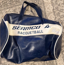 VTG Seamco pleather raquetball duffel bag