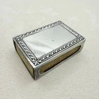 Vintage 925 Sterling Silver Match Box Holder Engrave-able Gift Accessory