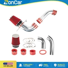 3.5" Red Cold Air Intake Kit Performance For 1989-1992 1993 Ford Mustang V8 5L