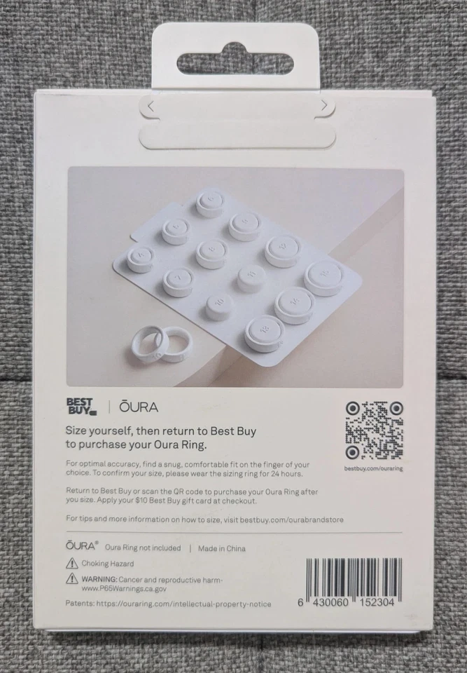 Nuevo kit de 4 tallas Oura Ring - talla antes de comprar el OR4 - talla única - Gen 4 Foto 2 de 4