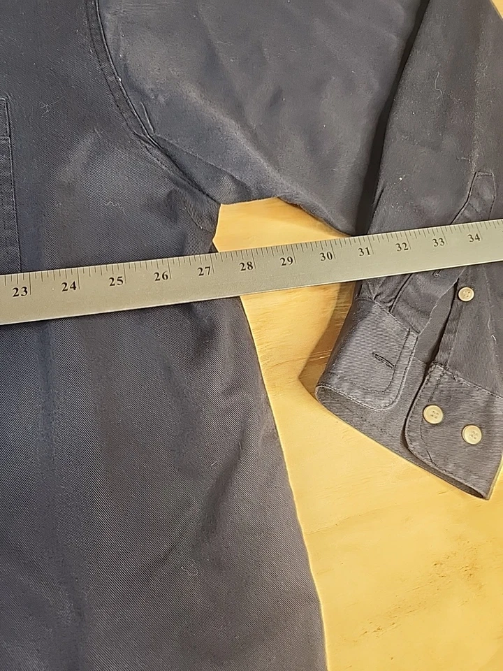 Camisa Johnson County Fire EMS Despacho Logo Azul Manga Larga Botón Para Hombres 2XLT Foto 3 de 4