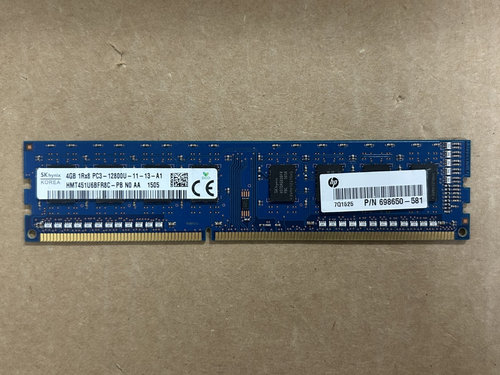 SK Hynix 4GB 1Rx8 PC3-12800U-11-13-A1  HMT451U6BFR8C-PB RAM - Afbeelding 1 van 3