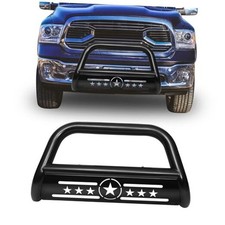 Bull Bar Pickup Truck 3 Front For 09-18 Dodge Ram 1500 Without Lightblack