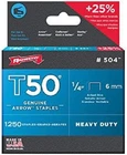 50424 Arrow T50 1/4" staples - 1PK
