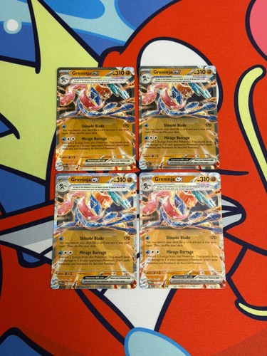 Greninja EX 106/167 Playset x4 Twilight Masquerade Double Rare