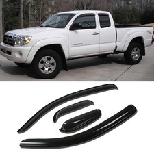 Side Window Wind Deflector, 4pcs Out-Channel Tape-On Nice Rain Guards Set, Wi...