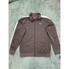 Boys Puma Gray Athletic Jacket Size US UK M 