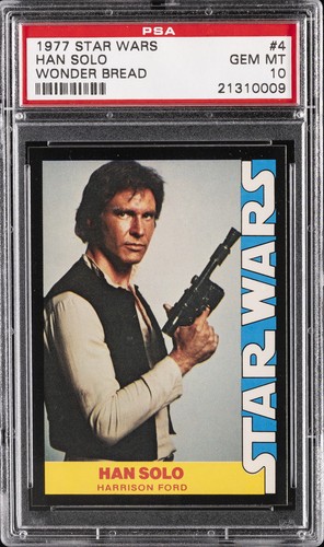 1977 Wonder Bread Star Wars #4 Han Solo — PSA 10