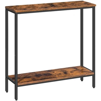 Schmal Konsolentisch mit Ablage, 75 x 22 x 75 cm Beistelltisch, Flurtisch, Kl... - Bild 1 von 4