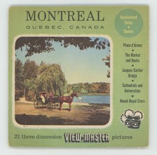 MONTREAL Quebec Canada 1956 View-Master Packet Reels 380-ABC Opened on Top