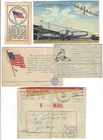5 U.S. Military & Patriotic, Grumman, Allegiance, Bell, Salute, WW2 V-Mail