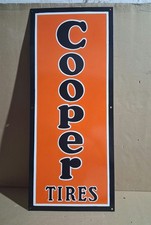 Cooper Tires Porcelain Enamel Sign 36 X 15 Inches 1 Sided