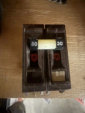 Wadsworth A230NI 30 Amp 2 Pole 2P Type A Metal Foot / Tabs Breaker A230