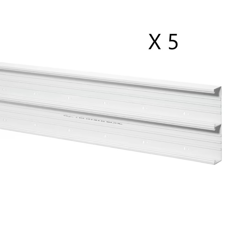 Goulotte large Planet Wattohm Logix 250x50 pour masquer les câbles encombrants