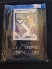 LeBRON JAMES Single Card Plaque & Engraved Name Plate 5 x 7