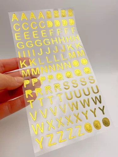 Self Adhesive gold&silver Alphabet Letter&number Stickers Card Making Art&Craft - Picture 14 of 26