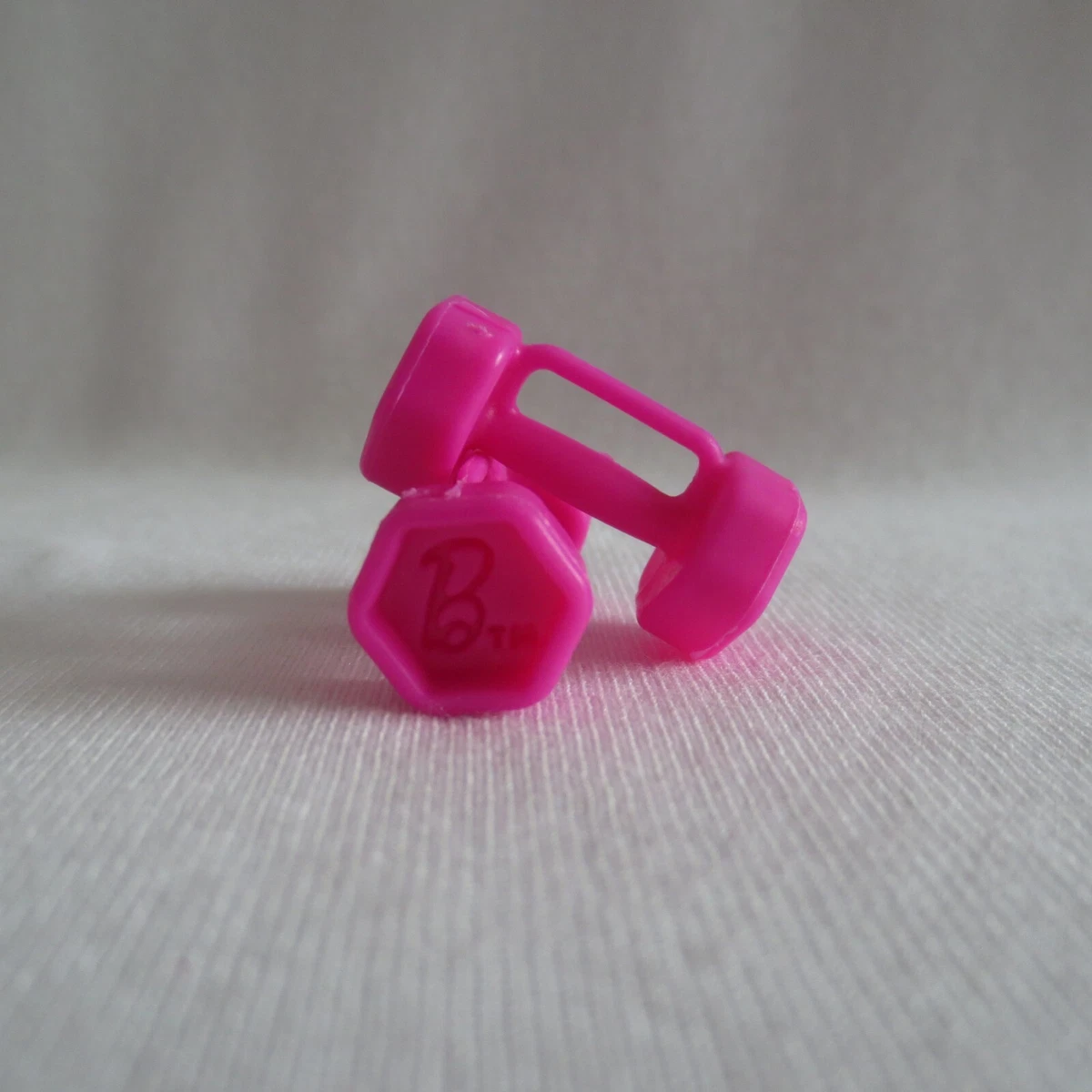 NEW Barbie Fitness Workout Doll 2 Pink Dumbbells ~ Exercise Equipment  Accessory