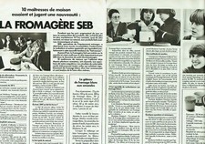 publicité Advertising 0621 1981  la fromagère Seb  jugée par 1o personnes 2p