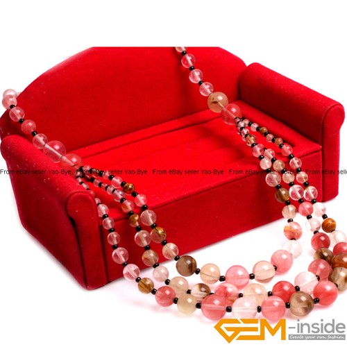 Handmade 8-12mm Gemstone Beaded Fashion Long Necklace For Women 19 Inch Yao-Bye - Picture 36 of 86