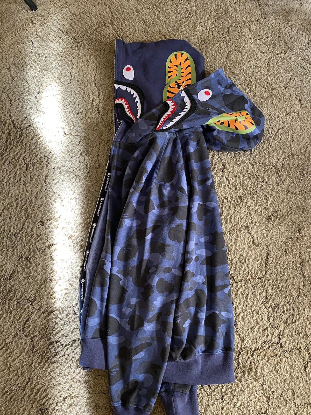 A BATHING APE (BAPE) Felpa con cappuccio Bape *Doppio cappuccio*