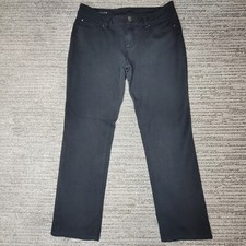 Ann Taylor Size 8 Women Pants Casual Straight Mid Rise Stretch Work Black
