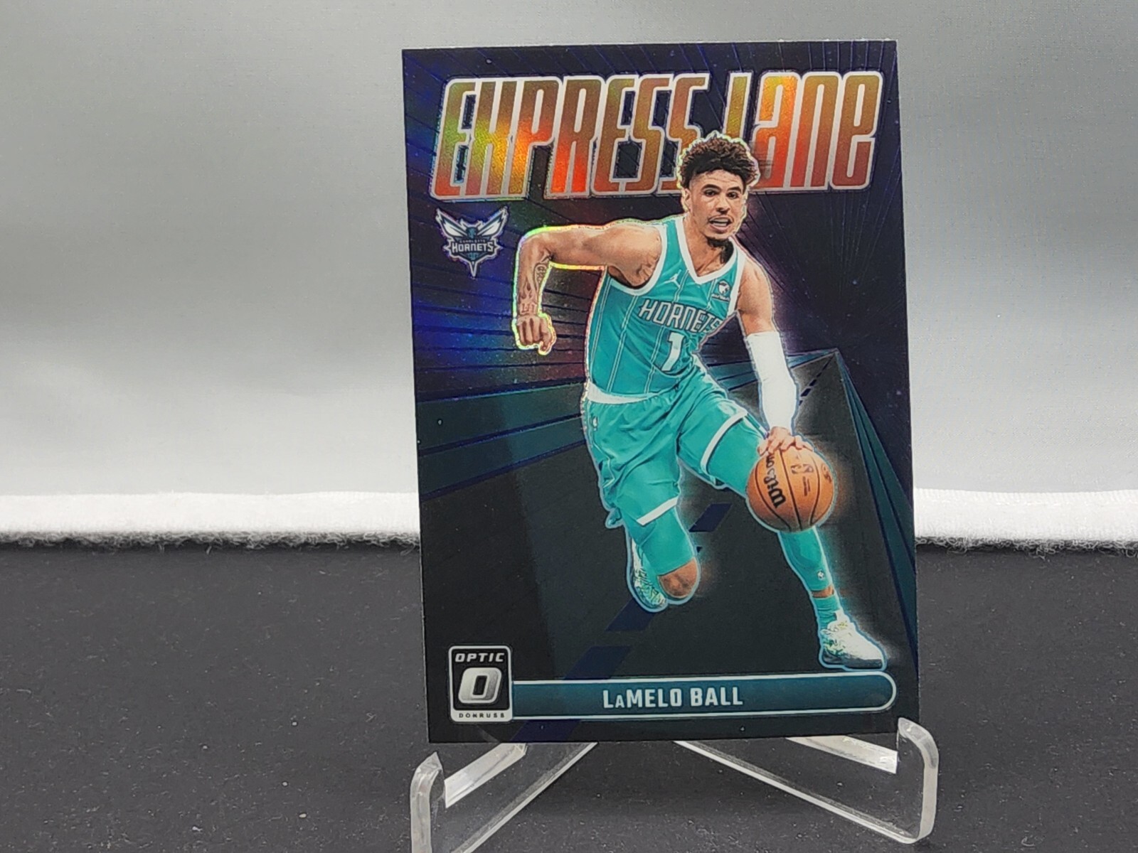 2023-24 Panini Donruss Optic - Express Lane Purple Prizm #6 LaMelo Ball