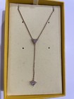 Rose Gold-Tone Crystal Ortyx Lariat Necklace14-7/8”+2”extender Black Friday sale