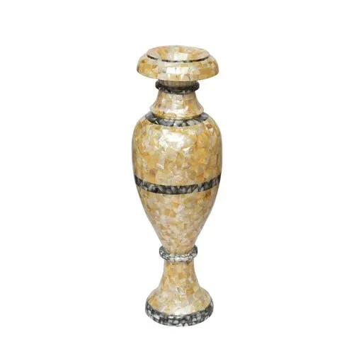 21 Inch Marble Flower Pot Handmade Decorative Planter