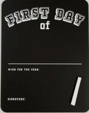 First and last day of school reversible chalkboard sign