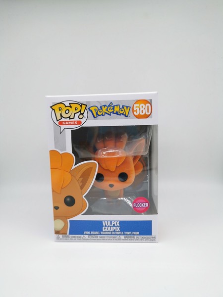 Funko Pop Vulpix Flocked Pokemon 580 Goupix Vinyl Figur Eu Version Feuer Games-image