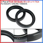 Fork Oil Seals 48,5x60x10 Tc4 For Harley/Honda/Kawasaki and other Motorcycles