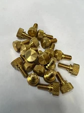 Knurled Thumb Screw Brass 1/4-20 Thread 1/2 length 15 Pieces  7113B