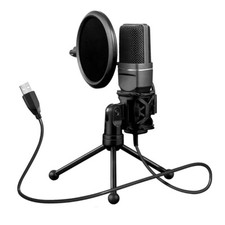 Condenser USB Microphone Mic Kit Tripod Stand For Recording Studio Game Chat