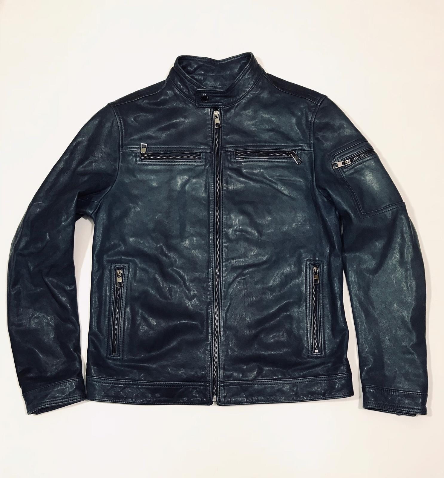 MICHAEL KORS Men’s Real Leather Jacket (Size M)     RRP £1100