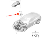 Bac à batterie PORSCHE 718 CAYMAN 982 LHD 9P1804825 NEUF ORIGINE