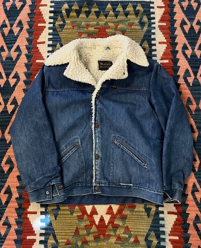 VINTAGE MAVERICK DENIM BLUE JEAN JACKET 
