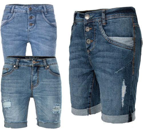 Sublevel Fresh Made Damen jeans Shorts Bermuda Kurze Hose shorts Short Denim - Picture 1 of 24