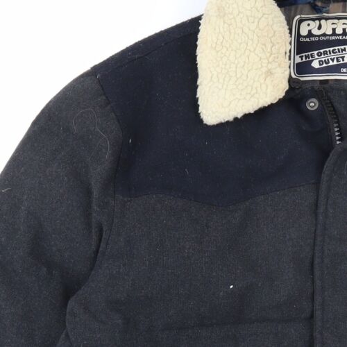 Puffa Men's Black Puffer Jacket, M, Winter Casual - Picture 8 of 12
