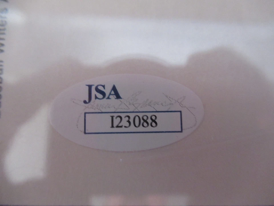 1 charles l. gehringer signed baseball hall of fame post card coa jsa 123088 - Image 3 of 3